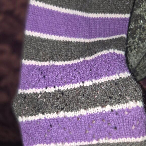 Oilily Lacey Bottom Long Sleeve Wool Blend Cardigan Sweater Woman's Size XL - Picture 5 of 11